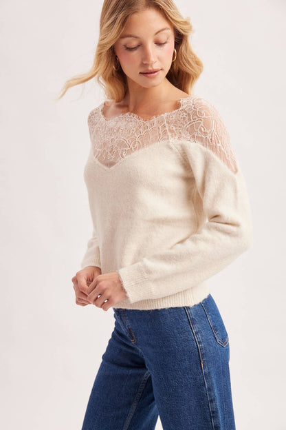 Lace Knit Pullover