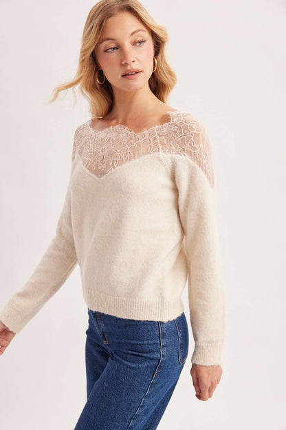 Lace Knit Pullover