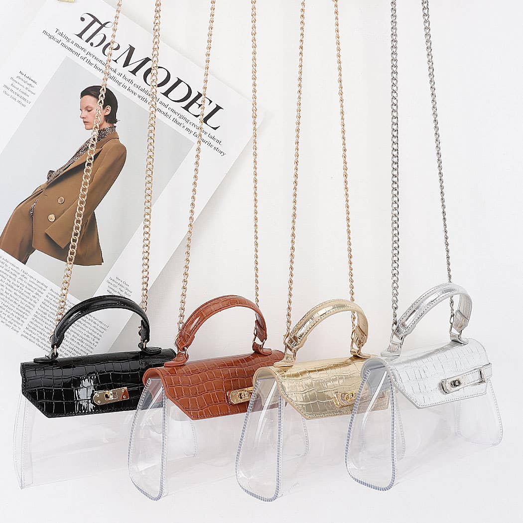 Transparent Top Handle Bag