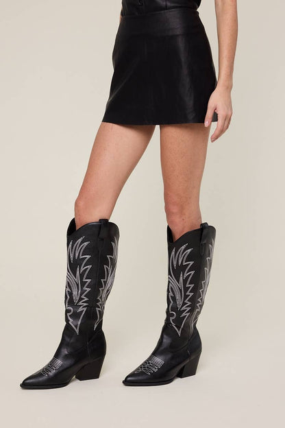 Leather Mini Skort