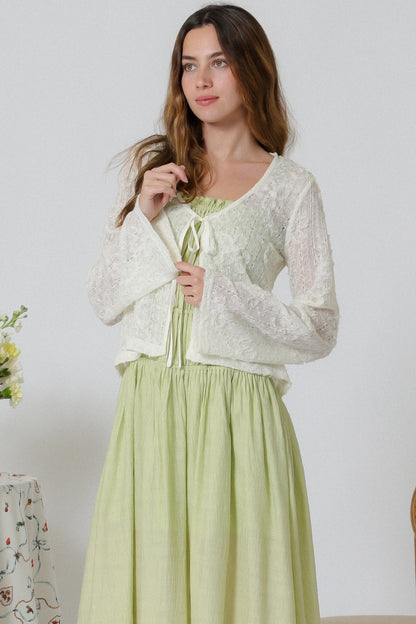 Floral Textured Cardigan