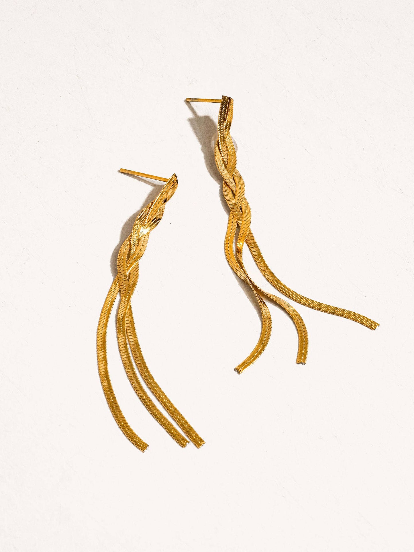 Non-Tarnish Braided Tassel Earring