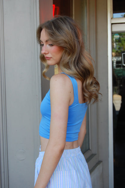 Cropped Square Neck Tank
