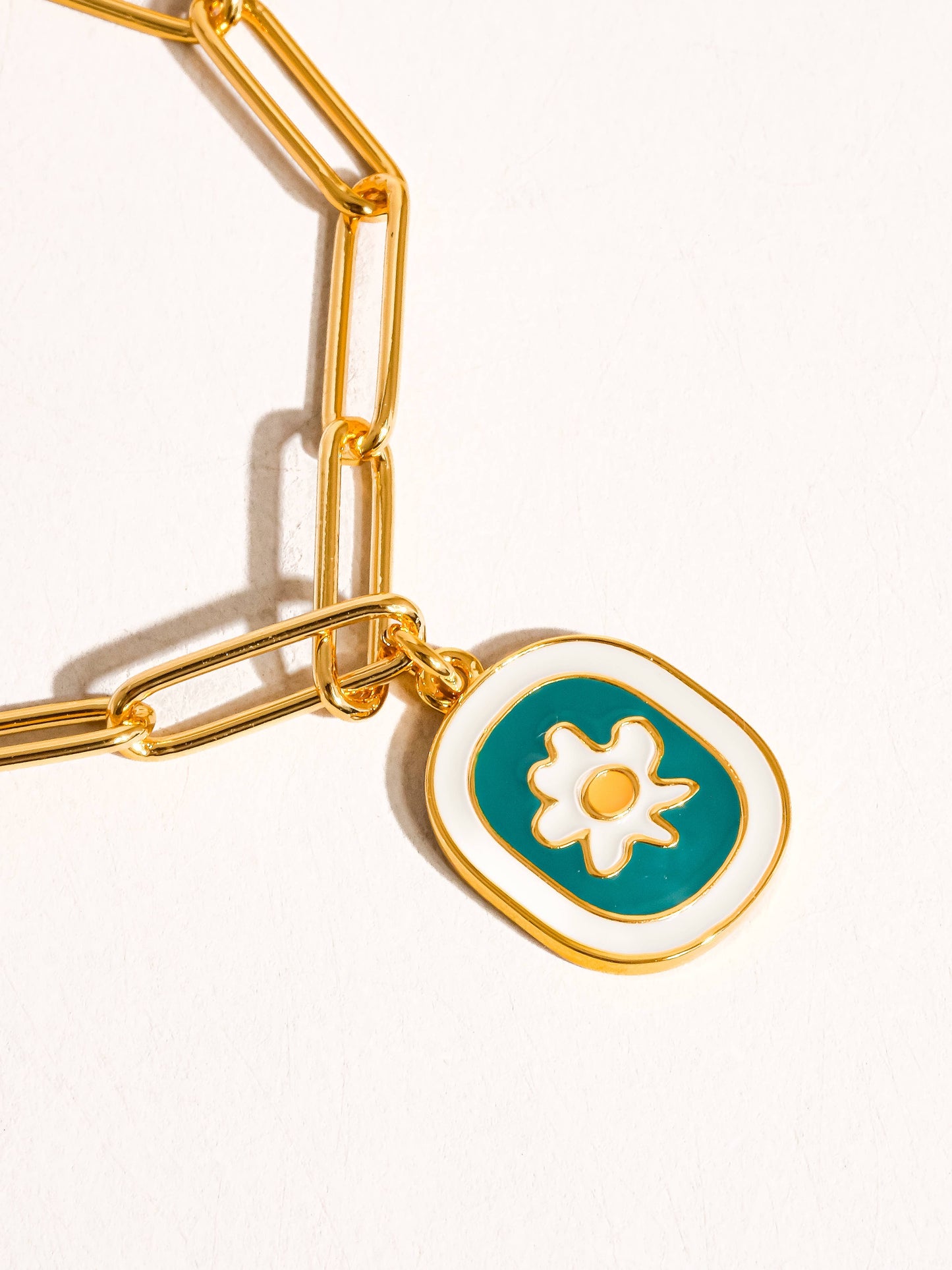 Timéo 18K Gold Vintage Daisy Chain Necklace