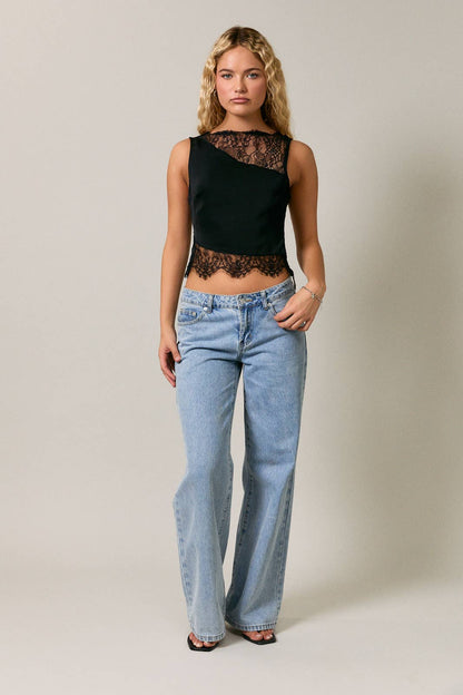Lace Detail Top