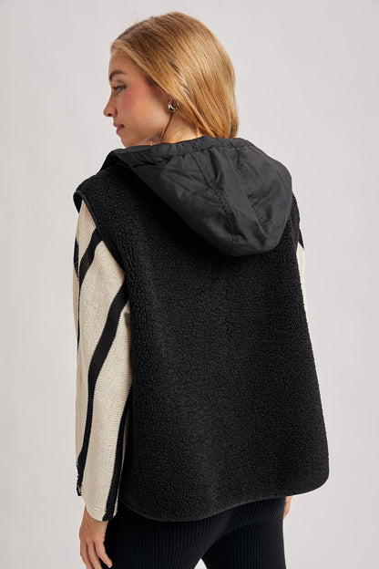 Sherpa Hooded Vest