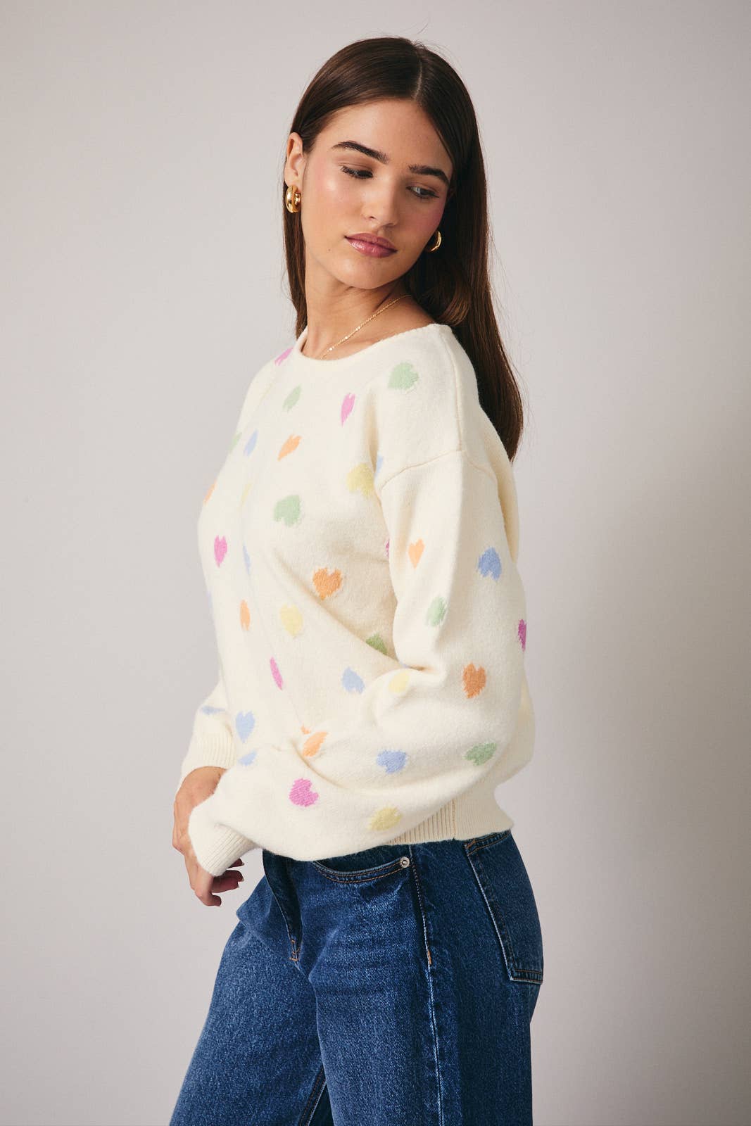 Multi Heart Sweater