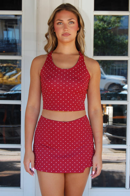 Polka Dot Active Top Set
