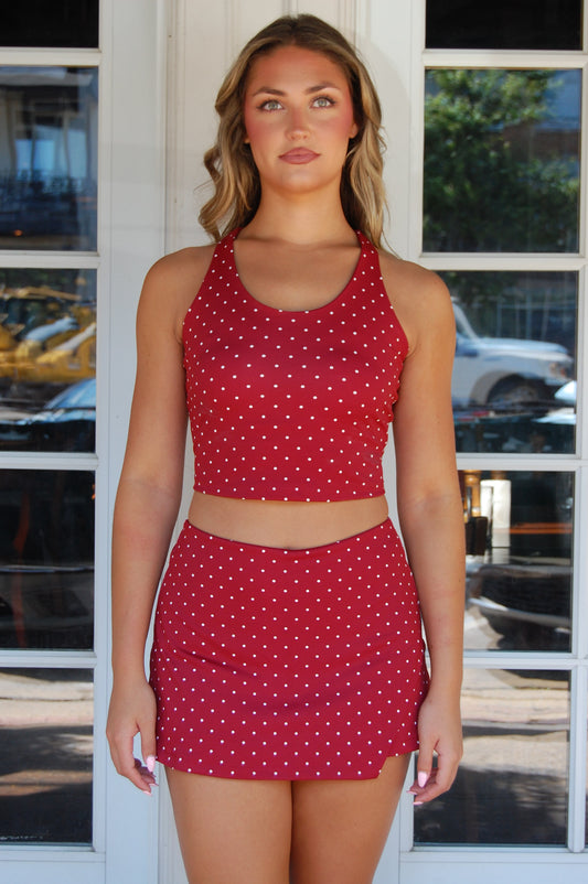 Polka Dot Active Top Set
