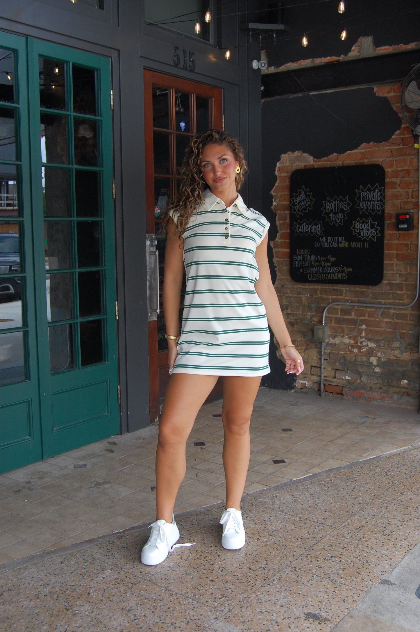 Stripe Shirt Dress