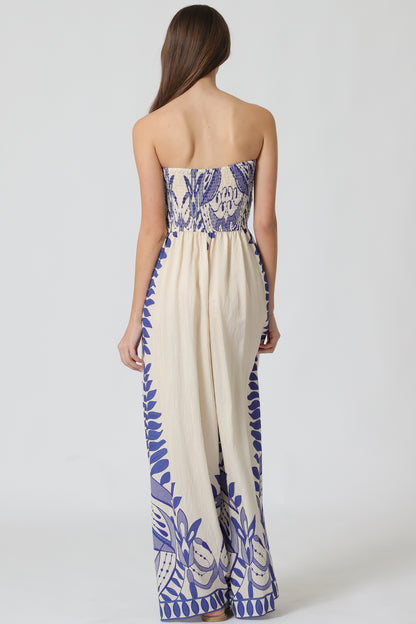 Tube Printed Jumpsuit