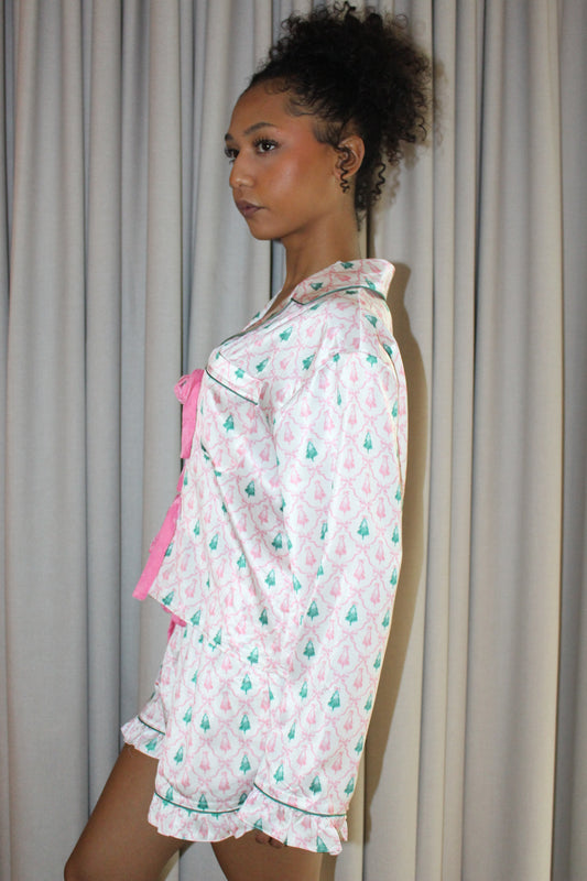 Trees and Bows PJ Top