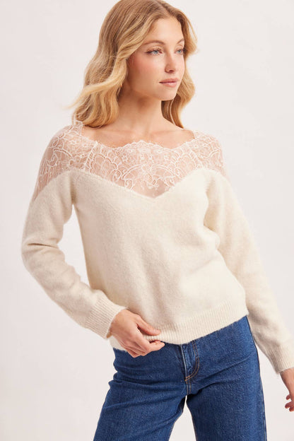 Lace Knit Pullover