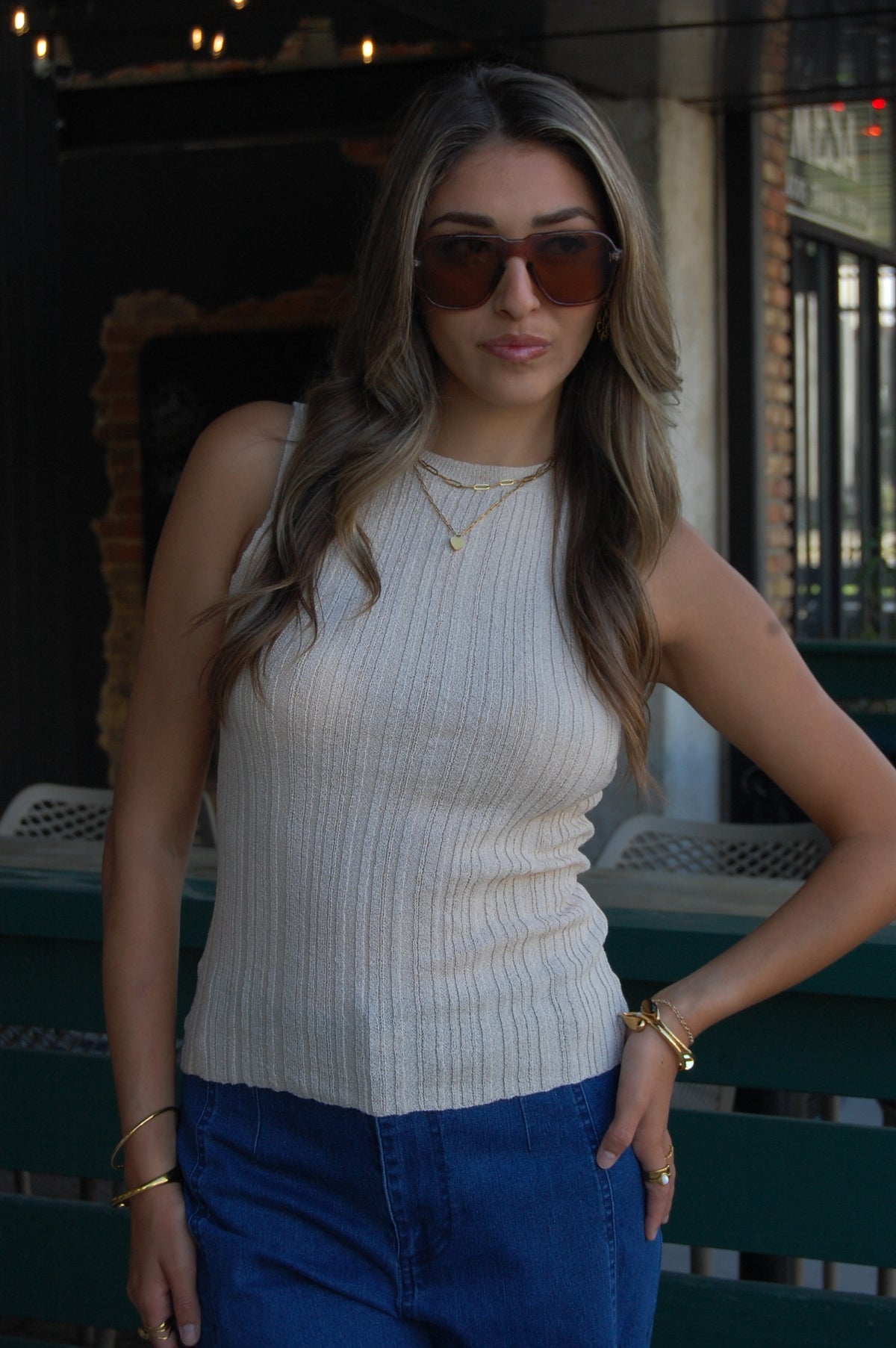 Ribbed Knit Top
