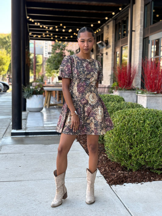 Vintage Floral Dress