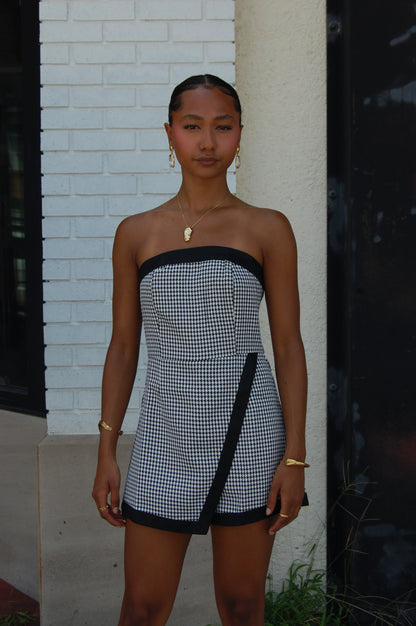 Houndstooth Romper