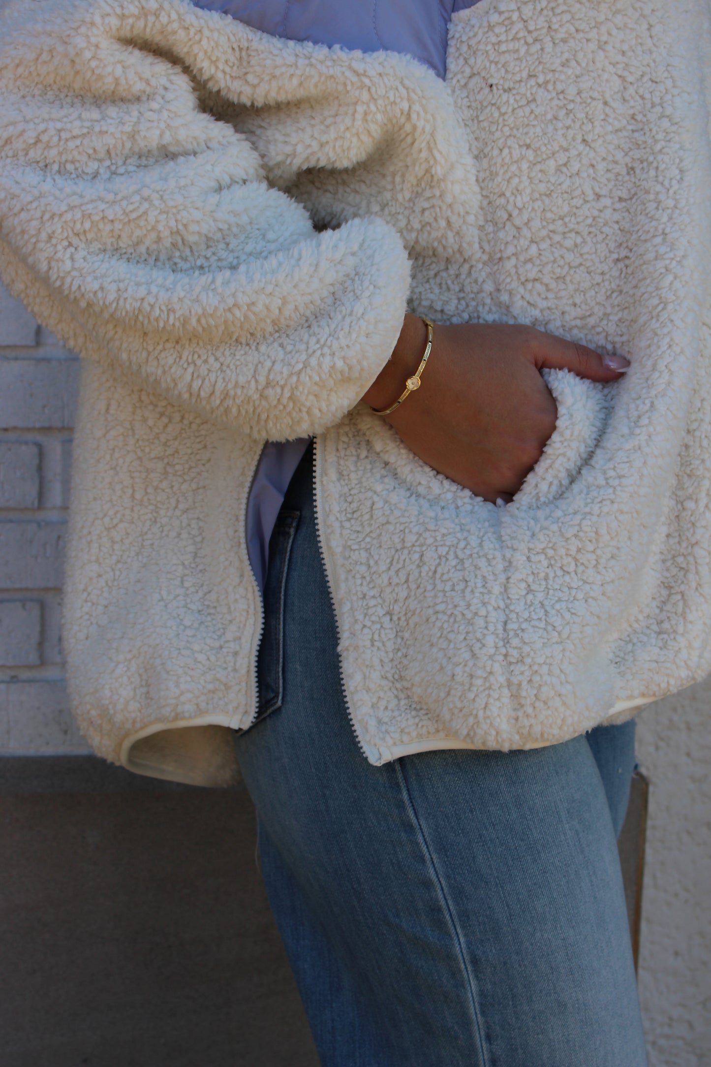 Oversized Sherpa Sweatshirt