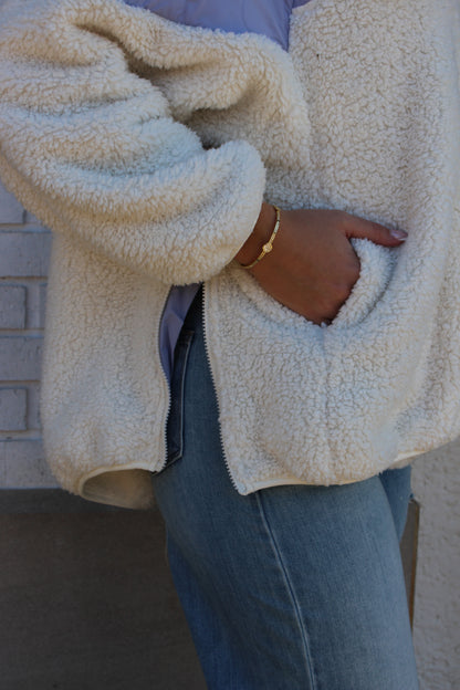 Oversized Sherpa Sweatshirt