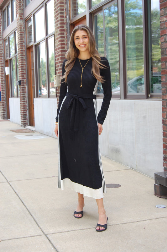 Belted Knit Maxi