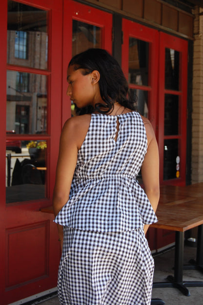 Gingham Top Set