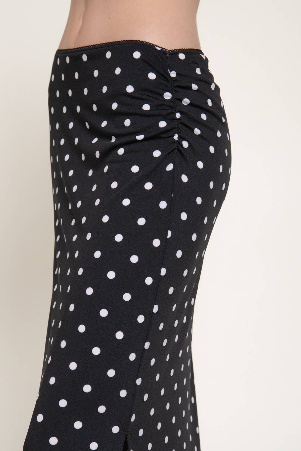 Polka Dot Midi Skirt