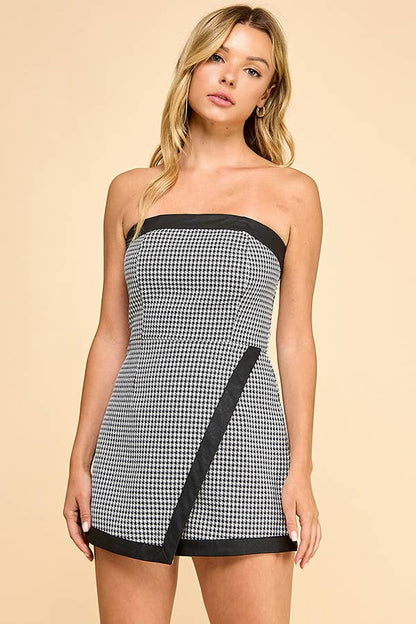 Houndstooth Romper