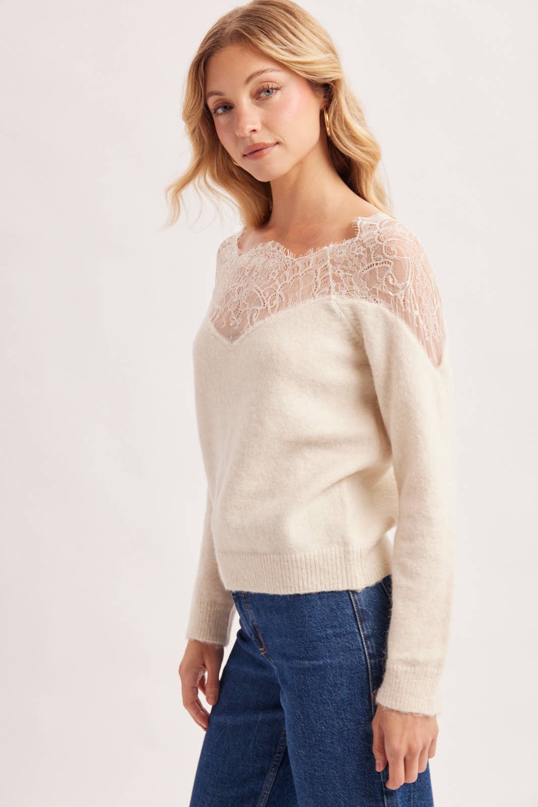 Lace Knit Pullover