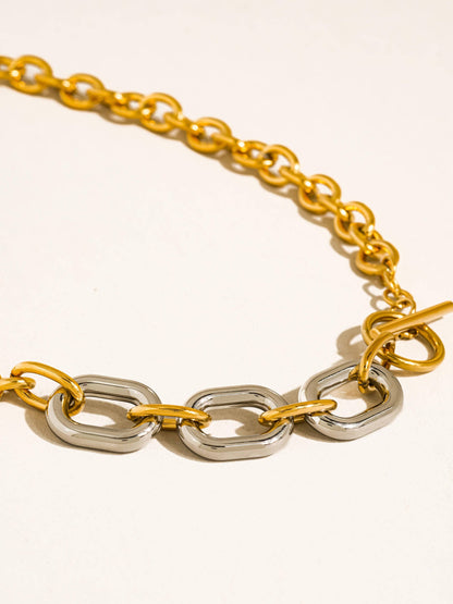 Non-Tarnish Two Tone Chain Necklace