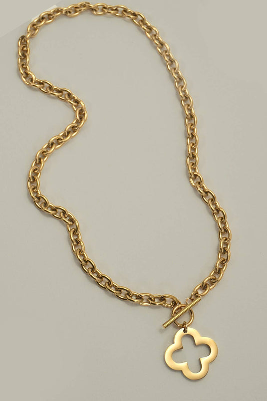 Non- Tarnish Clover Necklace