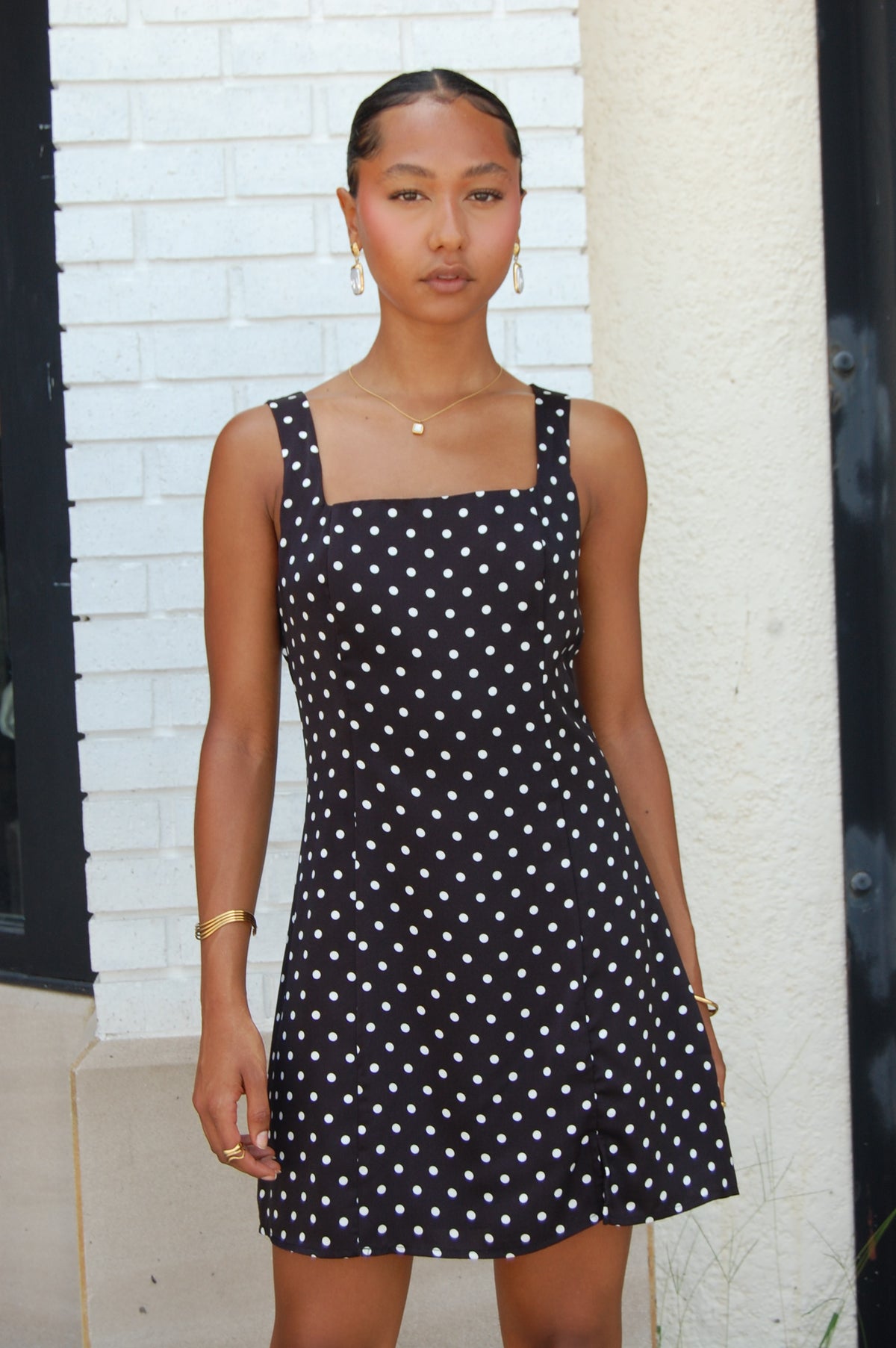 Polka Dot Mini Dress