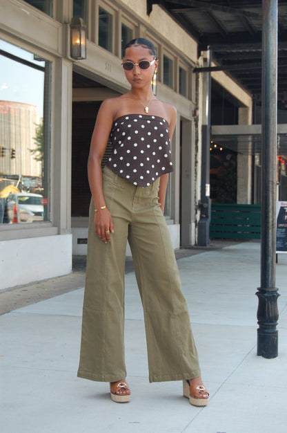 High Waist Wide Leg Trousers