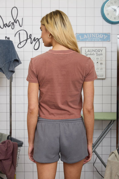 Washed Knit T-Shirt