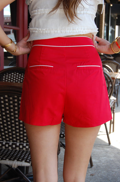 Pleated Shorts