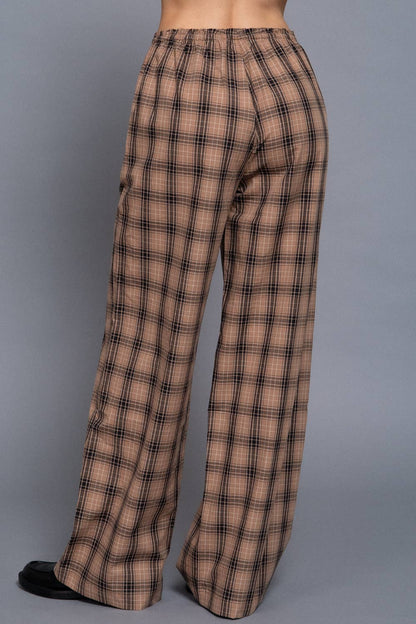 Plaid Pant Set