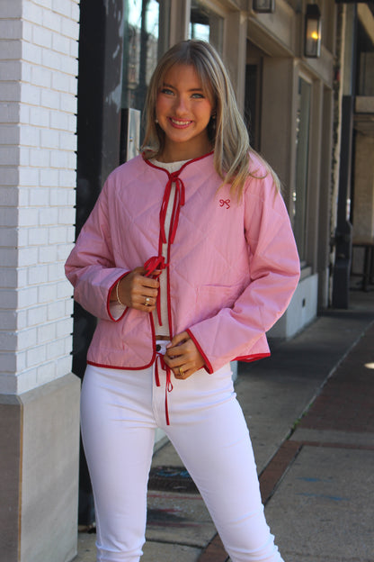 Tie Quilted Jacket