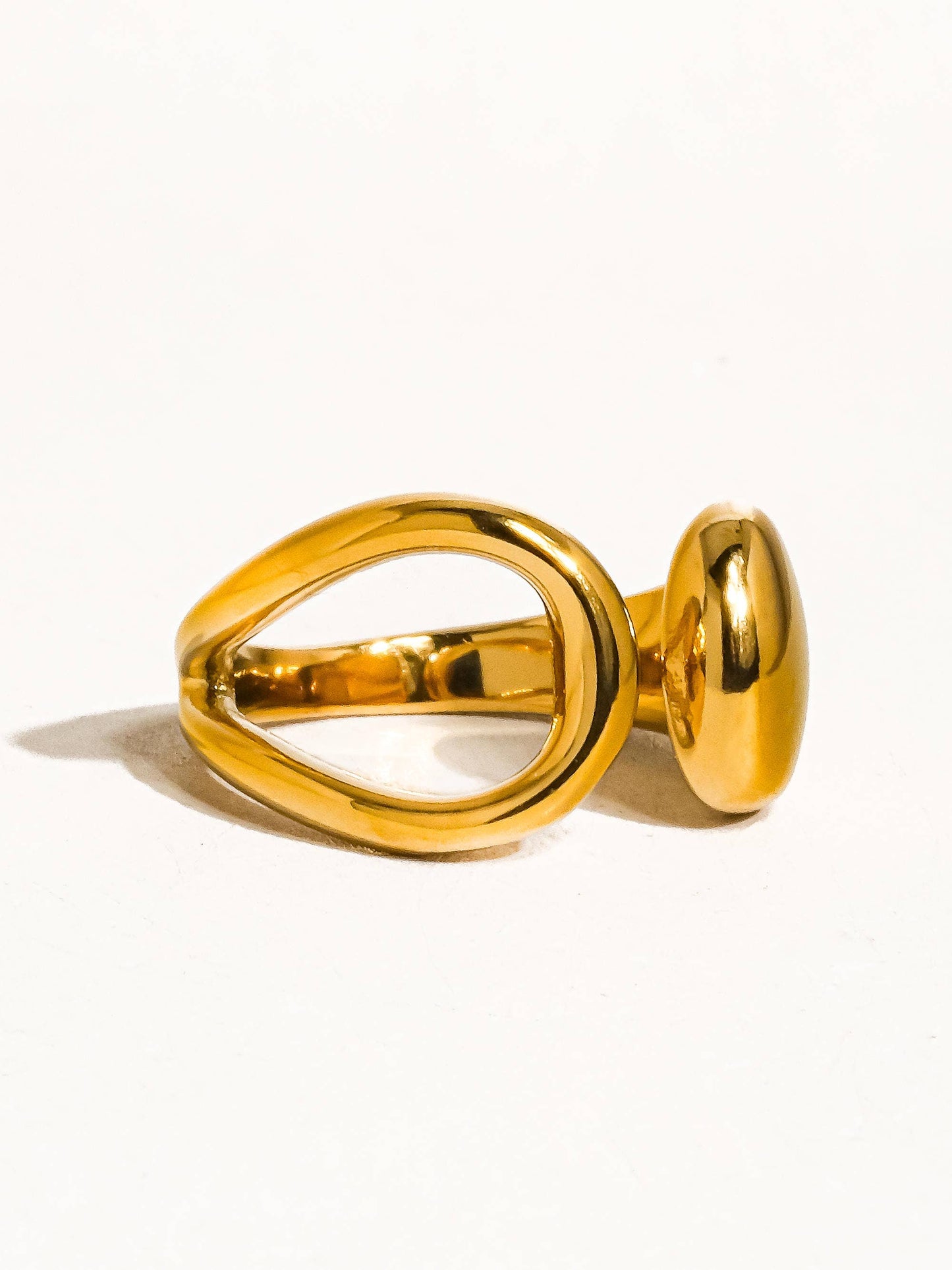 Florine Non-Tarnish Abstract Ring
