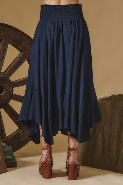 Smocked Waist Skirt
