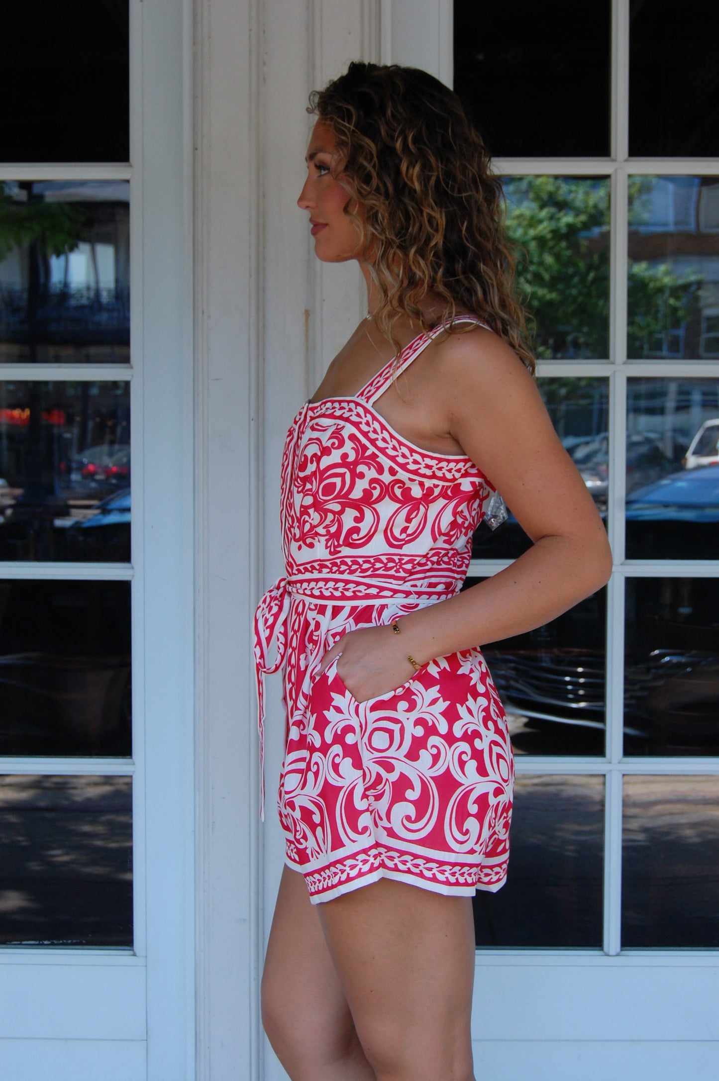 Printed Woven Romper