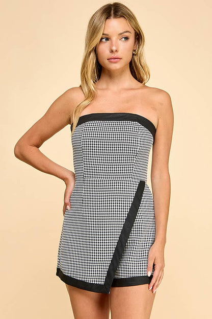Houndstooth Romper