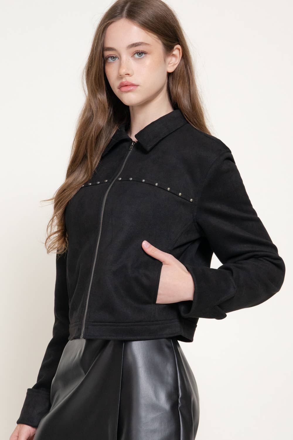 Stud Suede Jacket