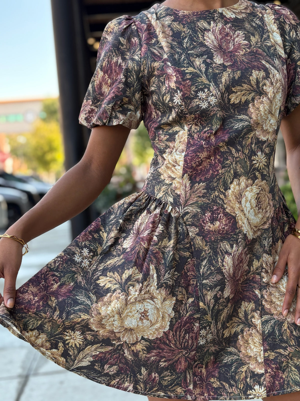 Vintage Floral Dress