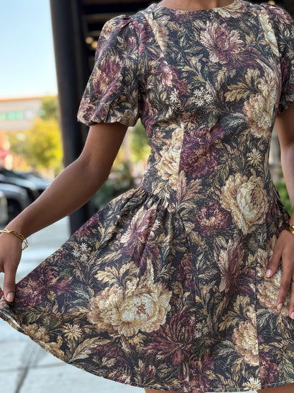 Vintage Floral Dress