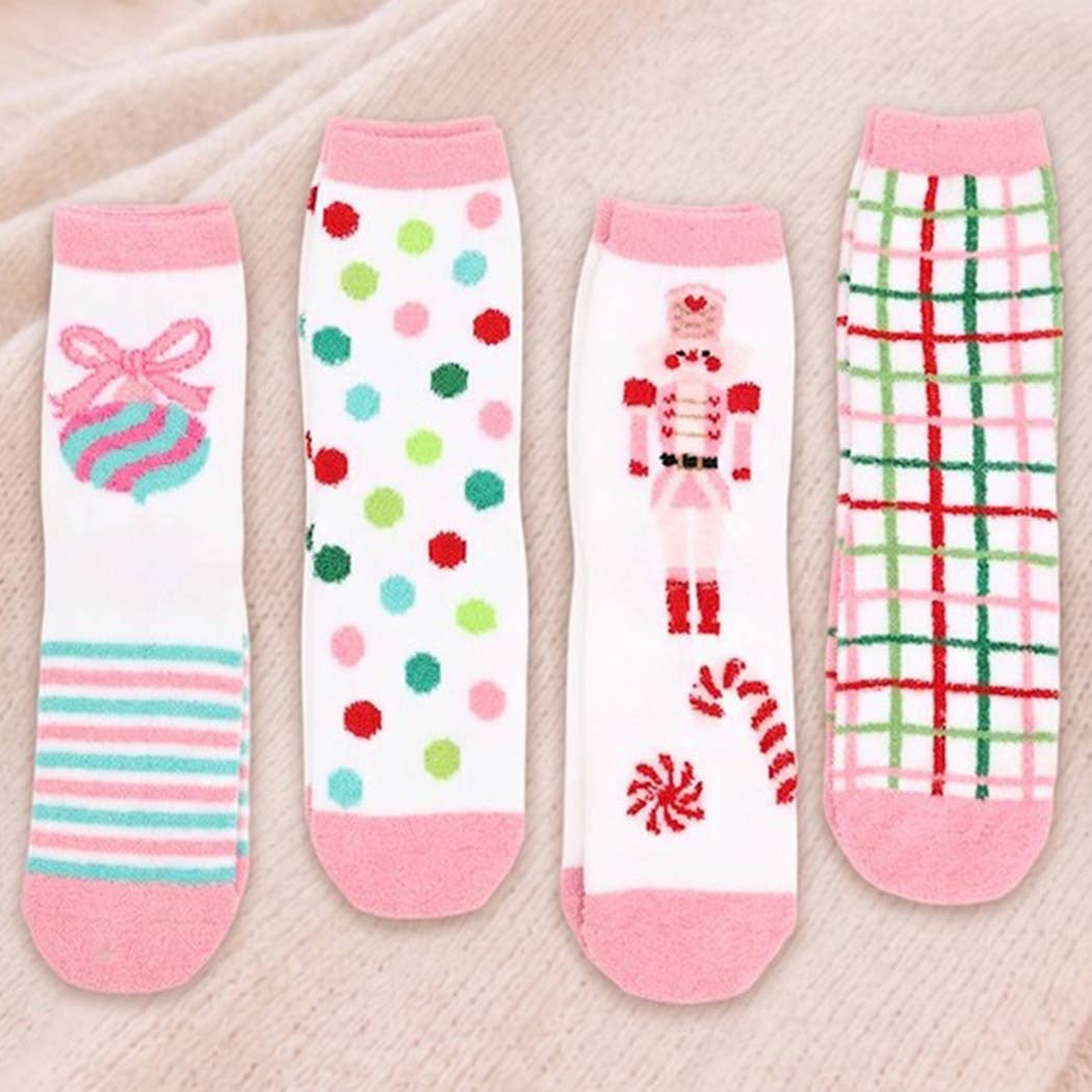 Fuzzy Christmas Socks