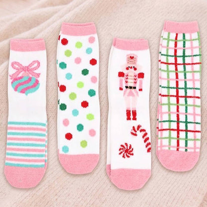 Fuzzy Christmas Socks