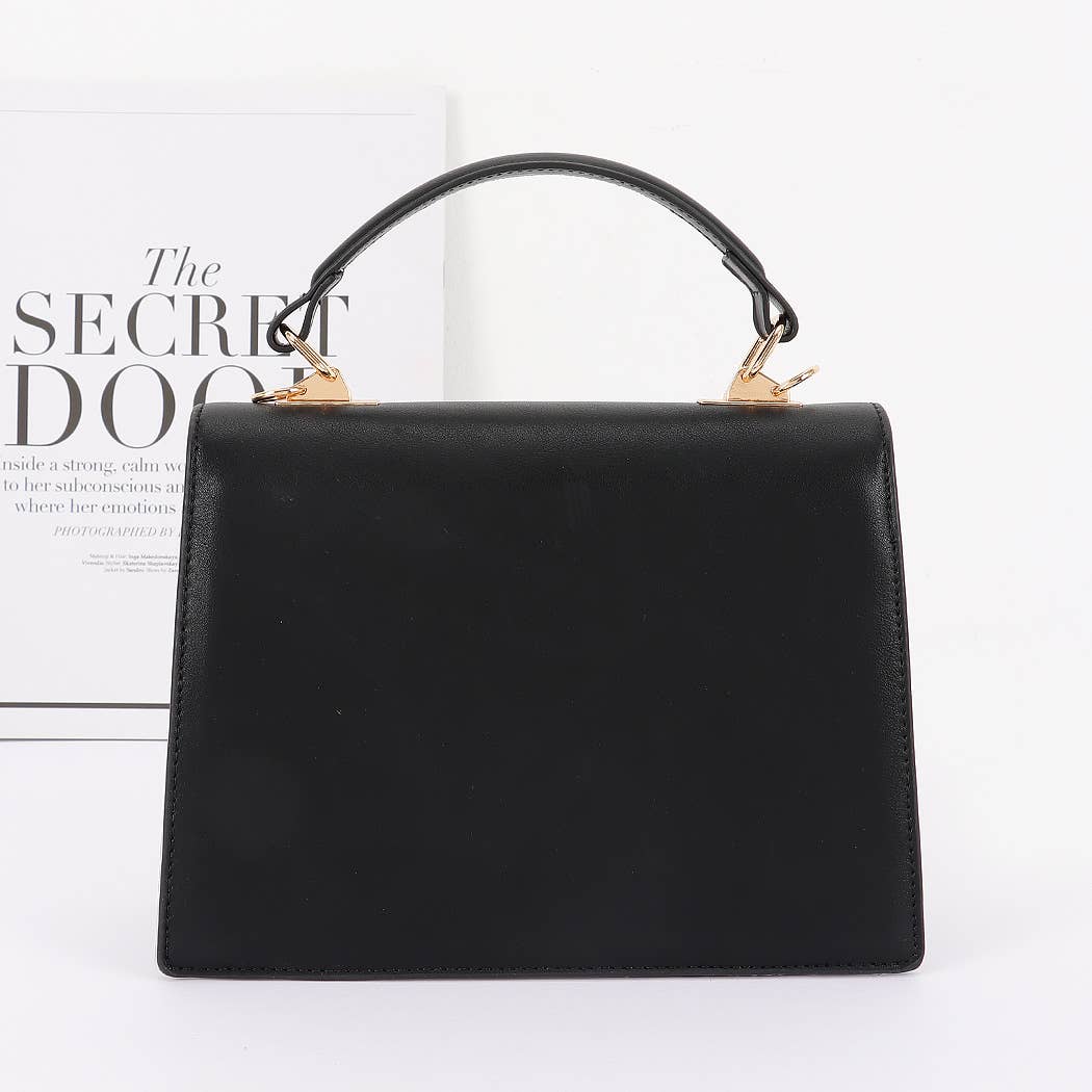 Clear & Leather Combo Bag