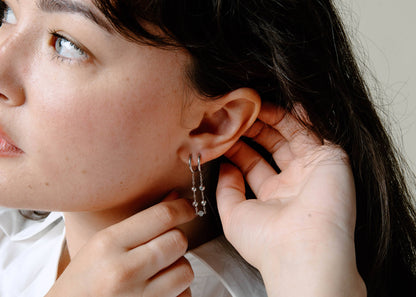 Non Tarnish Double Earrings