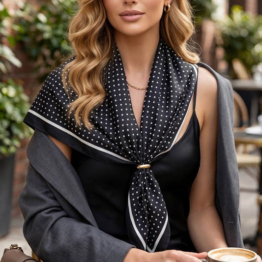 Polka Dot Square Scarf
