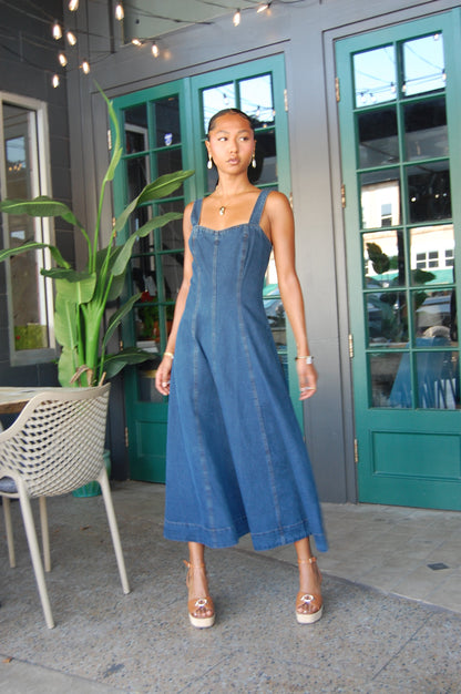 Sweetheart Denim Dress