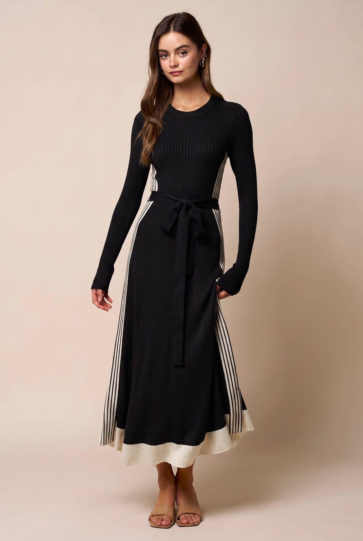 Belted Knit Maxi