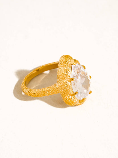 Delilah 18K Gold Non-Tarnish Statement Cocktail Ring